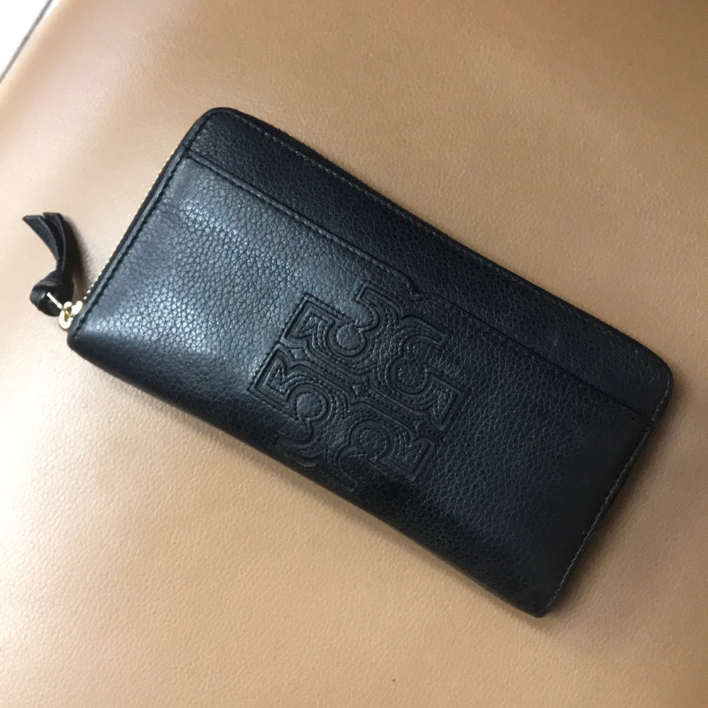 Tory Burch Harper Continental Zip Leather Wallet